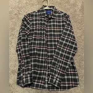 Apt. 9 Red and gray flannel button up shirt